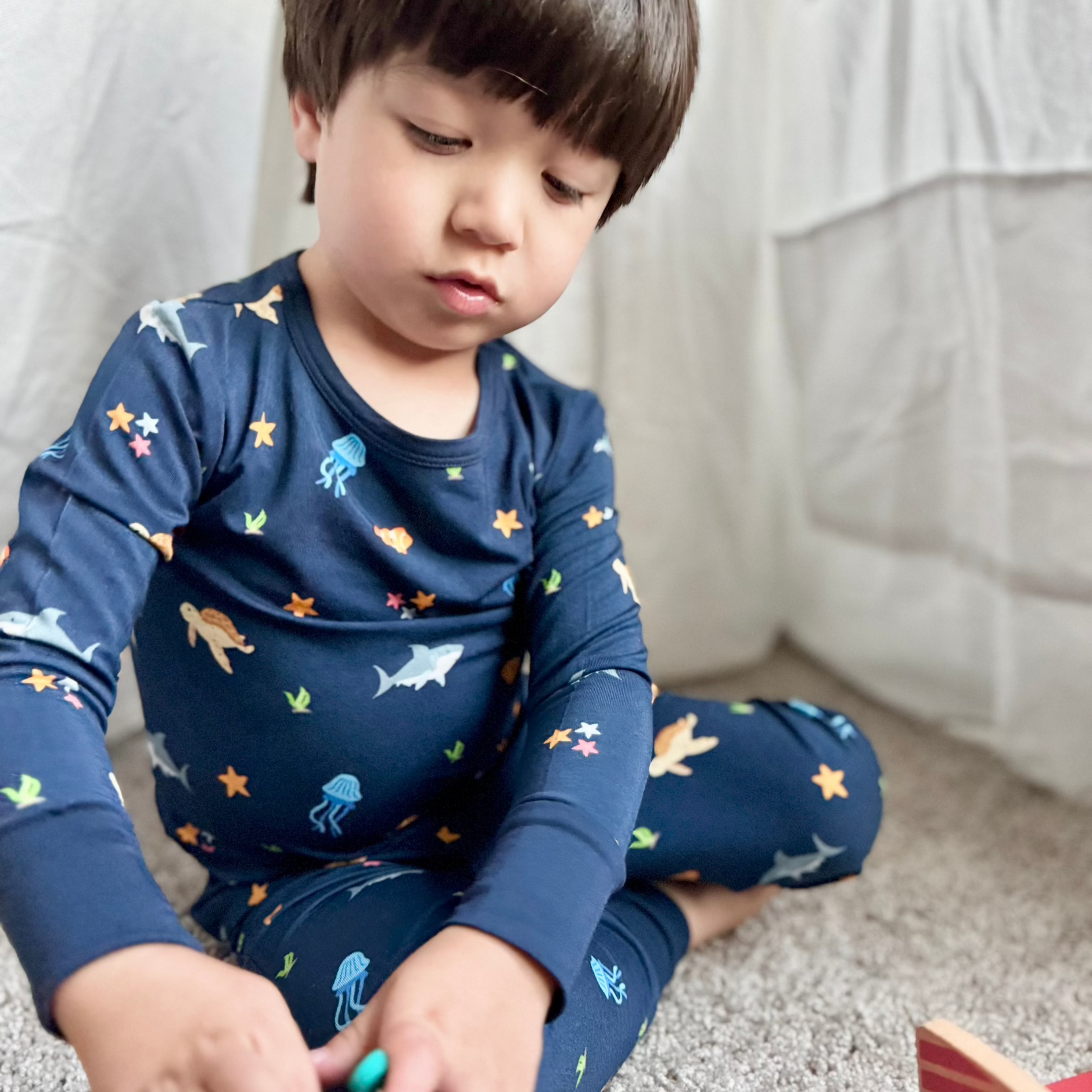 Sea World Two-Piece Pajamas - SwagglyLife Home & Fashion